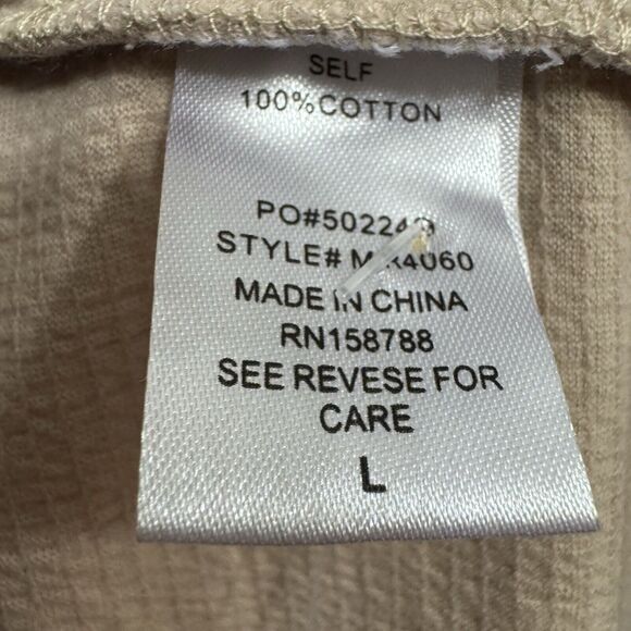 Mable Romper Large Womens Outfit Cream Balloon Sleeve Minimalist Coastal Casual - Picture 9 of 9